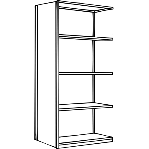 Interlok Shelving Unit, Steel, Boltless, 800 lbs. Capacity, 36" W x 100" H x 24" D Equipment World