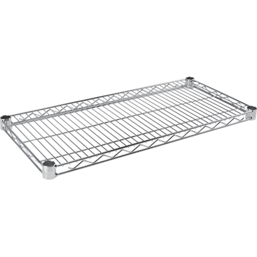 Standard-Duty Chromate Wire Shelf, 36" W x 14" D, 500 lbs. Capacity Equipment World