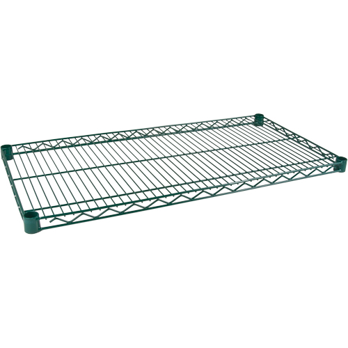 Shelf for Green Epoxy Finish Wire Shelving, 72" W x 14" D, 600 lbs. Capacity Equipment World