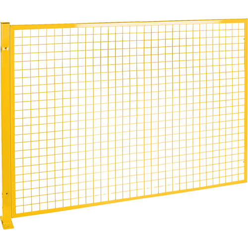 Mesh Style Perimeter Guard, 4' H x 8' W, Yellow Equipment World