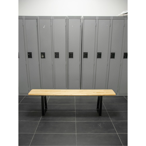 Locker Room Bench, Wood, 72" L x 9-1/2" W x 16-1/2" H Equipment World