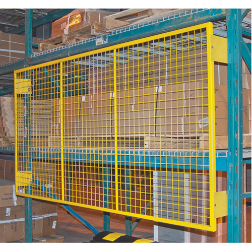 Pallet Back Rack Guards, 108" W x 48" H, 6" Brackets Equipment World