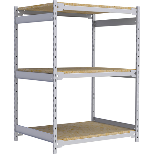 Wide Span Record Storage Shelving, Steel, 3 Shelves, 42" W x 32" D x 60" H Equipment World