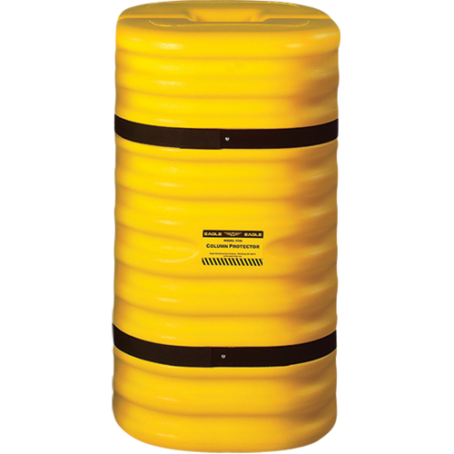 Column Protector, 12" x 12" Inside Opening, 24" L x 24" W x 42" H, Yellow Equipment World