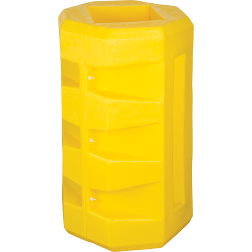 Column Protectors, 14" x 14" Inside Opening, 31" L x 31" W x 42" H, Yellow Equipment World