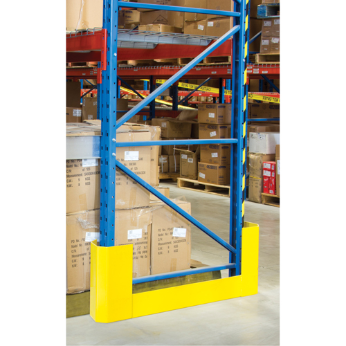 Racking Aisle Protectors, 3" W x 47" L x 16" H, Safety Yellow Equipment World