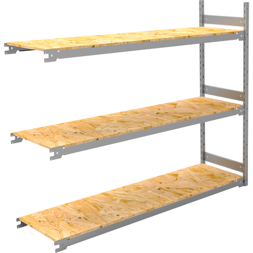 Wide Span Record Storage Shelving, Steel, 3 Shelves, 72" W x 18" D x 60" H, Add-On Kit Equipment World