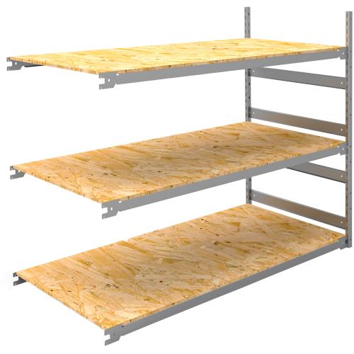 Wide Span Record Storage Shelving, Steel, 3 Shelves, 72" W x 32" D x 60" H, Add-On Kit Equipment World