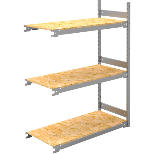 Wide Span Record Storage Shelving, Steel, 3 Shelves, 42" W x 18" D x 60" H, Add-On Kit Equipment World