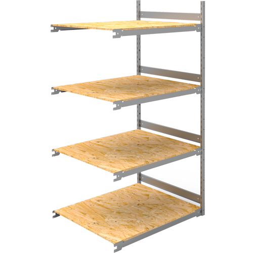 Wide Span Record Storage Shelving, Steel, 4 Shelves, 42" W x 32" D x 84" H, Add-On Kit Equipment World