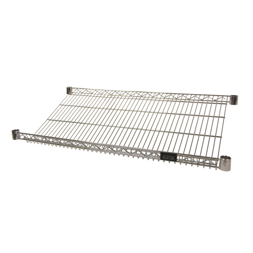 Wire Slanted Shelf, 18" W x 48" D, 400 lbs. Capacity Equipment World
