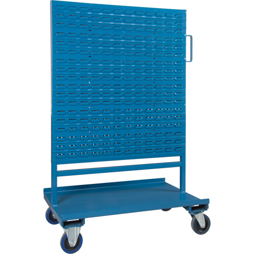Bin/Pegboard Combo Rack, Double-sided, 38" W x 24-1/2" D x 55" H Equipment World