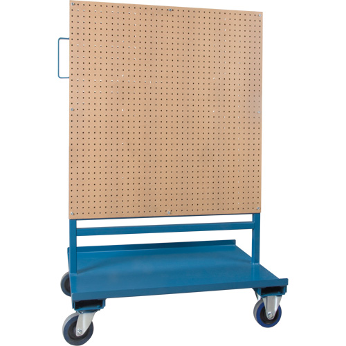 Bin/Pegboard Combo Rack, Double-sided, 38" W x 24-1/2" D x 55" H Equipment World