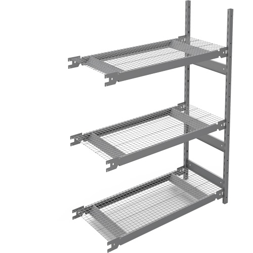 Wide Span Storage Shelving, Steel, Boltless, 1340 lbs. Capacity, 42" W x 60" H x 18" D Equipment World