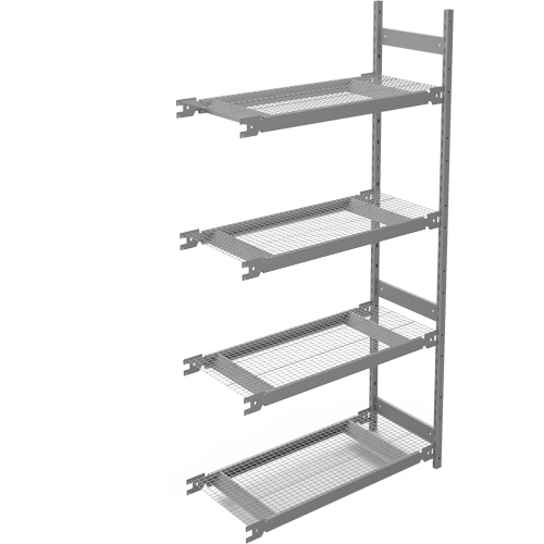 Wide Span Storage Shelving, Steel, Boltless, 1340 lbs. Capacity, 42" W x 84" H x 18" D Equipment World