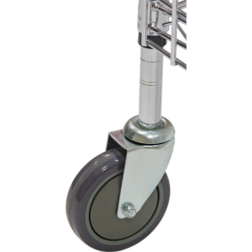 Security Cart, Chrome Plated, 60" x 69" x 24", 500 lbs. Capacity Equipment World