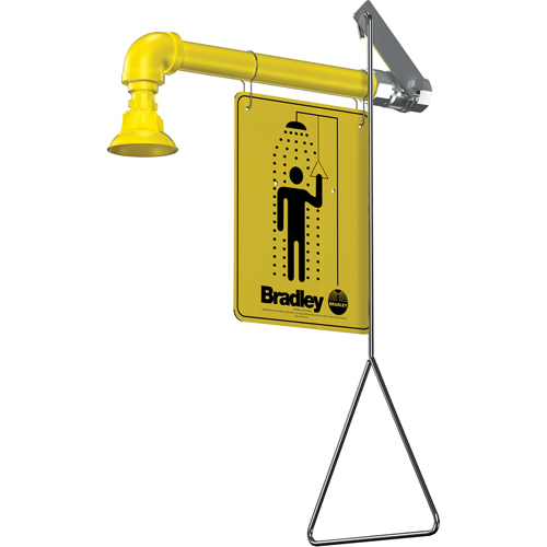 Horizontal Supply Emergency Shower Stations, Wall-Mount Equipment World