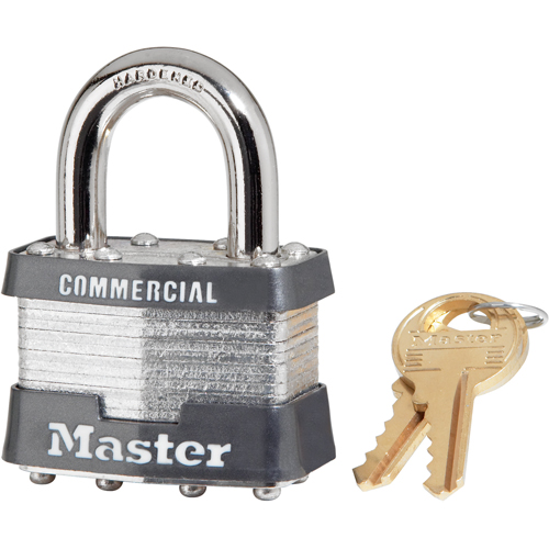 Commercial Padlock, Keyed Different, Laminated Steel, 1-3/4" Width Equipment World