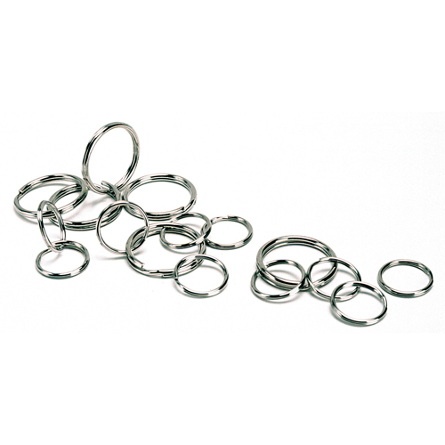 Split Key Rings, 1", Steel Equipment World