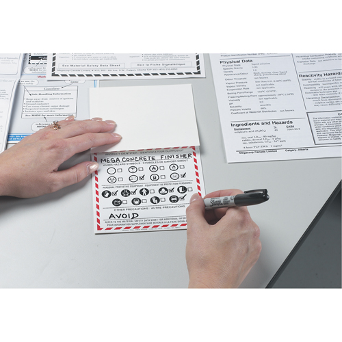 OTS WHMIS Labels, Vinyl, Sheet, 5" L x 5" W Equipment World