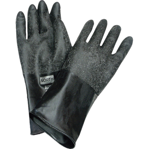 Chemical Resistant Gloves, Size Medium/8, 14" L, Butyl Rubber, 32-mil Equipment World