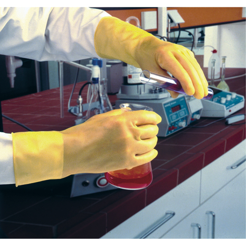 Featherweight Plus Gloves, Size Small/7, 13" L, Rubber Latex, 17-mil Equipment World