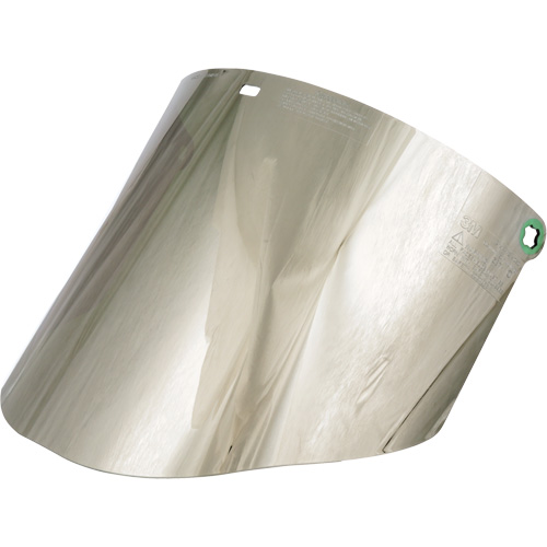 Molded Faceshield Window, Polycarbonate, Green Tint Equipment World