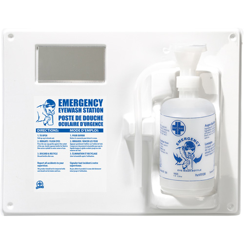 Poste de douche oculaire - Poste simple a/bouteille vide Equipment World