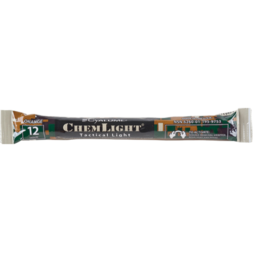 6" Cyalume&reg; Lightsticks, Orange, 12 hrs. Duration Equipment World