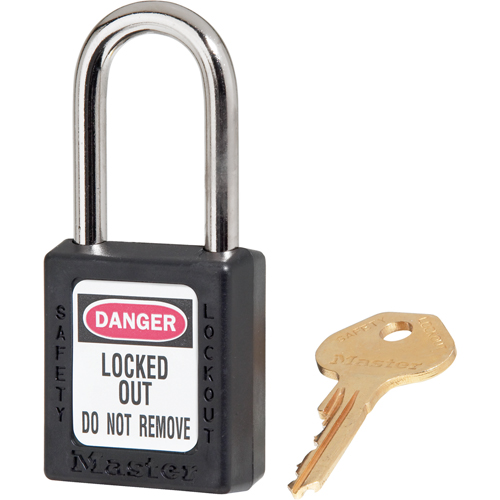Zenex Padlocks, Safety Padlock, Keyed Different, Thermoplastic, 1-1/2" Width Equipment World