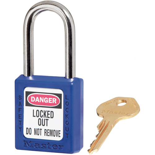 Zenex Padlocks, Safety Padlock, Keyed Different, Thermoplastic, 1-1/2" Width Equipment World