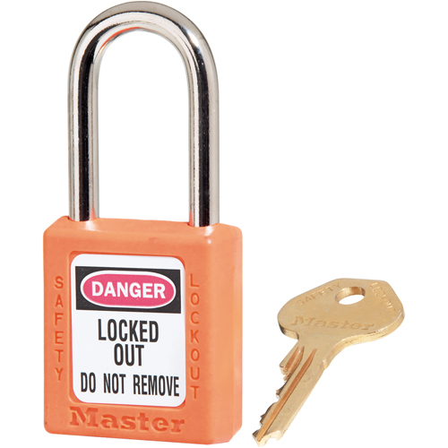 Zenex Padlocks, Safety Padlock, Keyed Different, Thermoplastic, 1-1/2" Width Equipment World