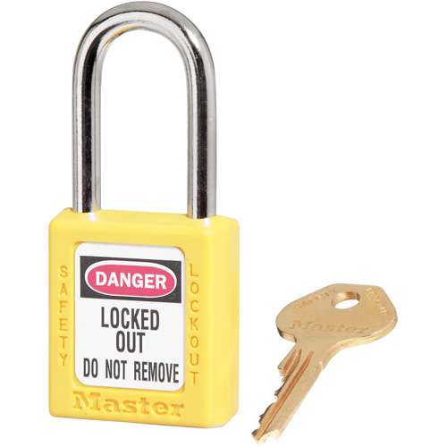 Zenex Padlocks, Safety Padlock, Keyed Different, Thermoplastic, 1-1/2" Width Equipment World