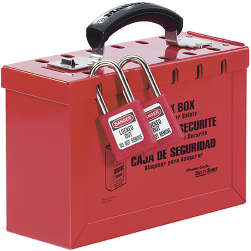 Latch Tight Portable Group Lock Box, Red Equipment World