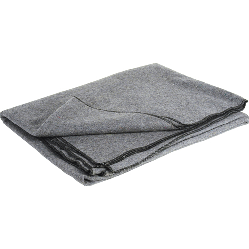 Flame-Resistant Wool Blanket, Wool, 84"L x 66"W Equipment World