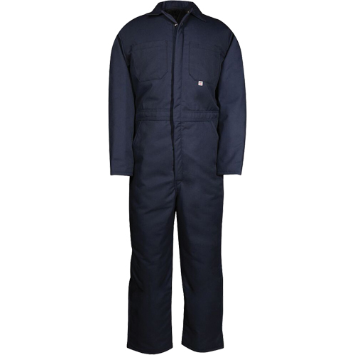 Insulated Coveralls, Men's, Navy Blue, Size Medium Equipment World
