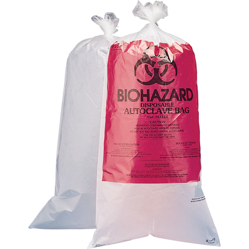 Hazardous Waste Disposal Bags, Bio-Hazard, 36" L x 24" W, 1.5 mils, 75.7 L (20 Gal.) Capacity Equipment World