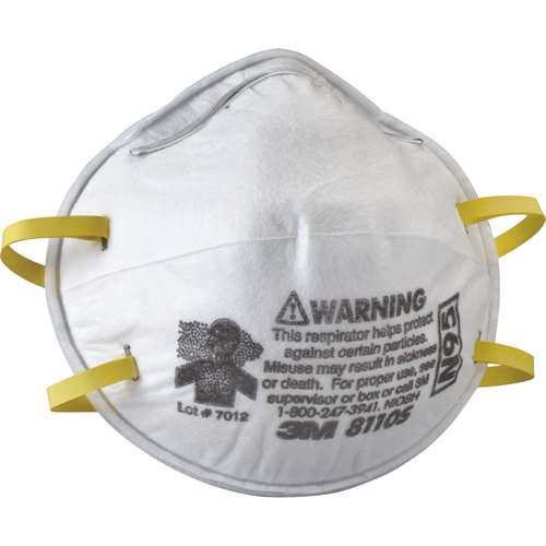 8110S Particulate Respirators, N95, NIOSH Certified, Small Equipment World