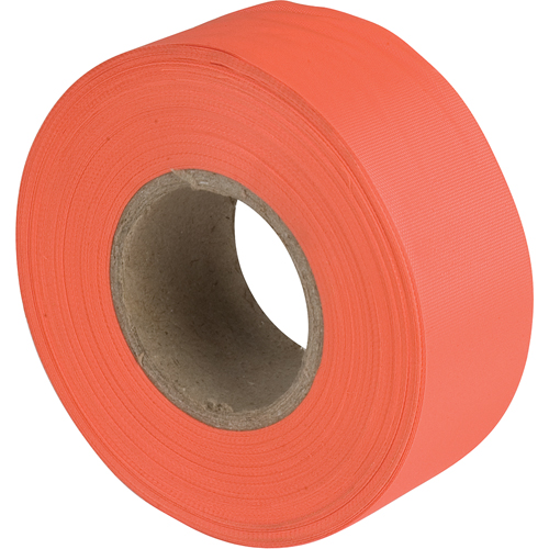 Flagging Tape, 1.1875" W x 150' L, Fluorescent Orange Equipment World