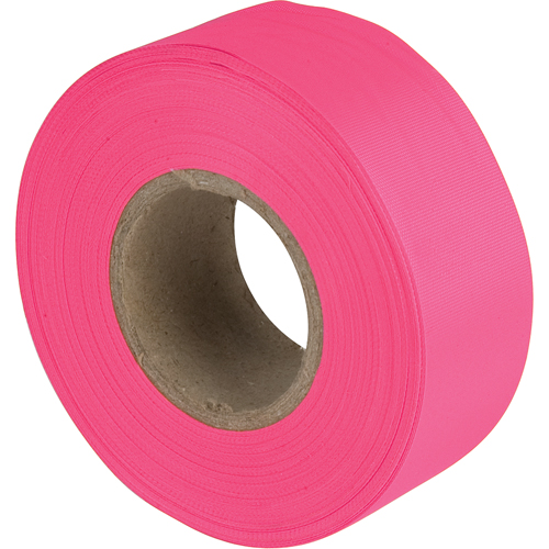 Flagging Tape, 1.1875" W x 150' L, Fluorescent Pink Equipment World