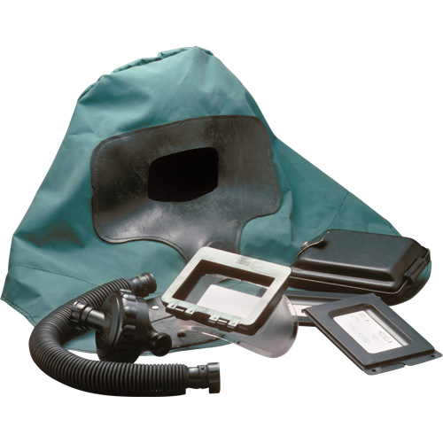 Abrasi-Blast Supplied-Air Respirator Shoulder-Length Hood, Medium, Soft Top, Single Shroud Equipment World