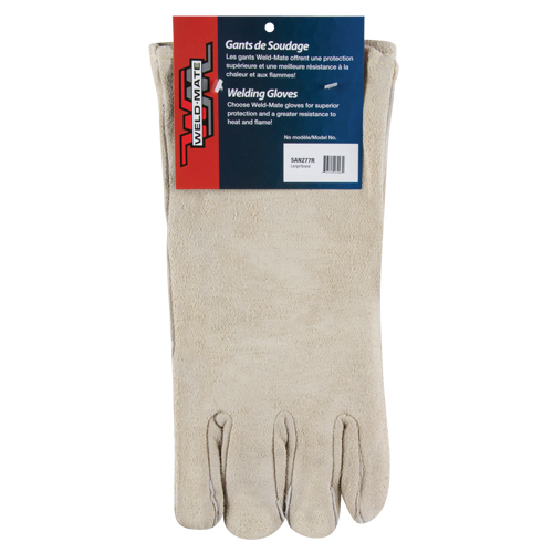 Premium Welder's Gloves, Split Cowhide, Size Large Equipment World