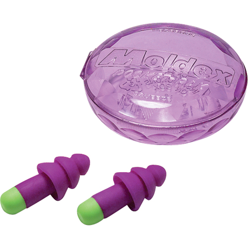 Rockets&reg; Reusable Earplugs, Uncorded, Bulk - Plastic Case, 27 dB NRR, One-Size Equipment World