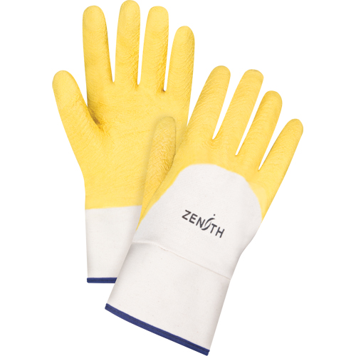 Coated Crinkle Finish Gloves, 10/X-Large, Rubber Latex Coating, Cotton Shell Equipment World