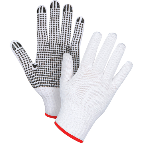 Dotted String Knit Gloves, Poly/Cotton, Single Sided, 7 Gauge, Medium Equipment World