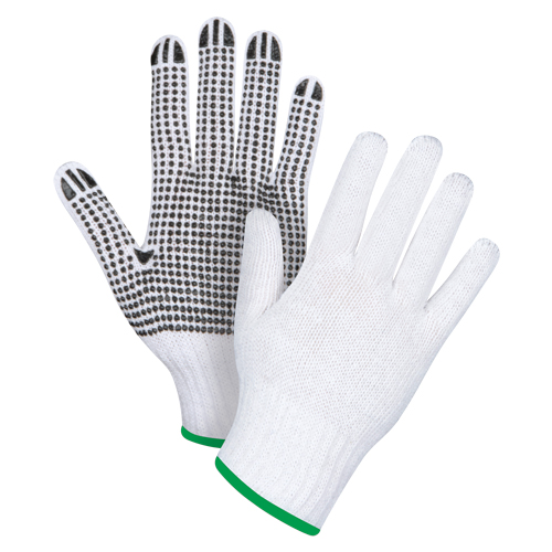 Dotted String Knit Gloves, Poly/Cotton, Single Sided, 7 Gauge, Medium Equipment World
