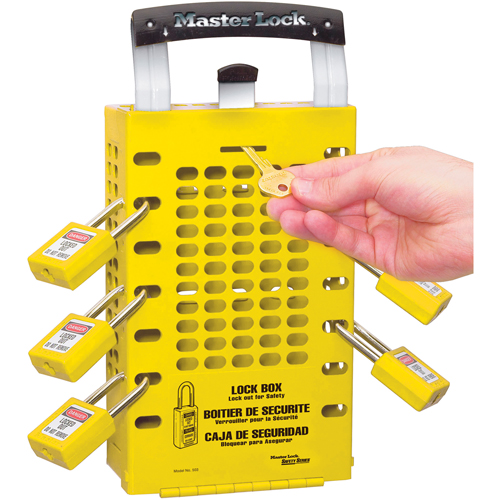 Latch Tight Lock Boxes, Yellow Equipment World
