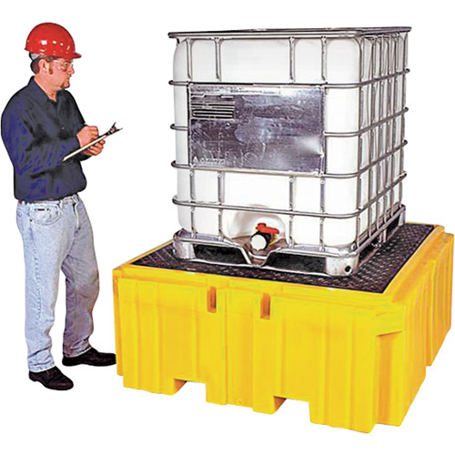 IBC Spill Pallet Plus&reg; Without Drain, 365 US gal. Spill Capacity, 62" x 62" x 28" Equipment World
