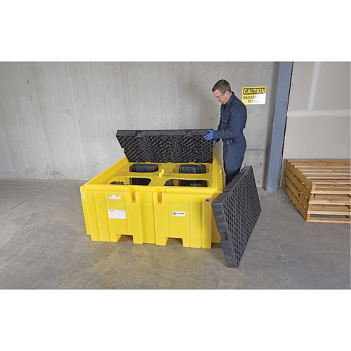 IBC Spill Pallet Plus&reg; Without Drain, 365 US gal. Spill Capacity, 62" x 62" x 28" Equipment World