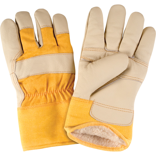 Gants d'ajusteur doubl&eacute;s pour l'hiver d'usage standard, T-Grand, Paume en Cuir fleur de vache, Doublure en Boa Equipment World
